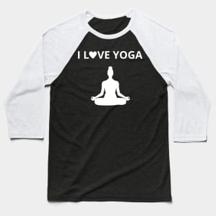 i love yoga Baseball T-Shirt